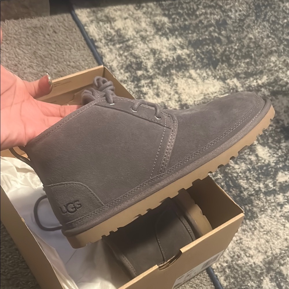 UGG Women's Charcoal Suede Chukka Boots